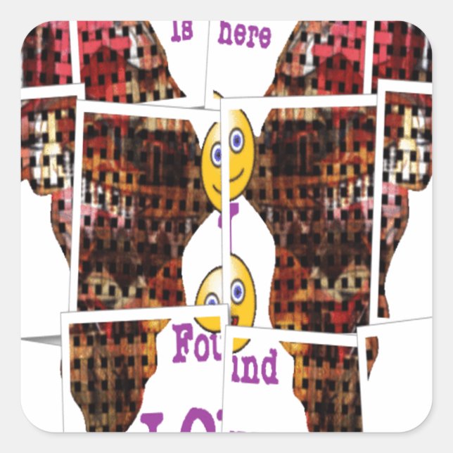 Africa is where I found Love Square Sticker (Front)