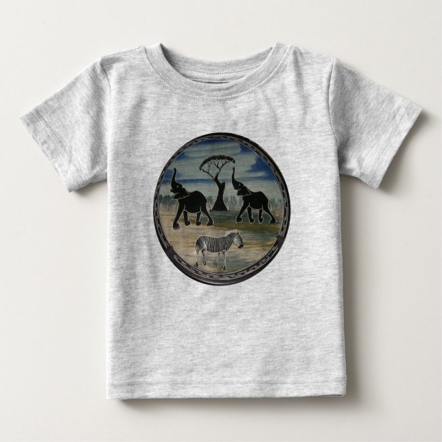 Africa Kenya Beautiful Elegant Wildlife Baby T-Shirt (Front)