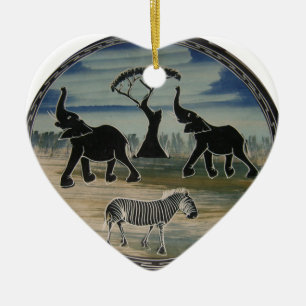 Africa Kenya Beautiful Elegant Wildlife Ceramic Ornament