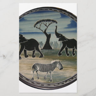 Africa Kenya Beautiful Elegant Wildlife Stationery