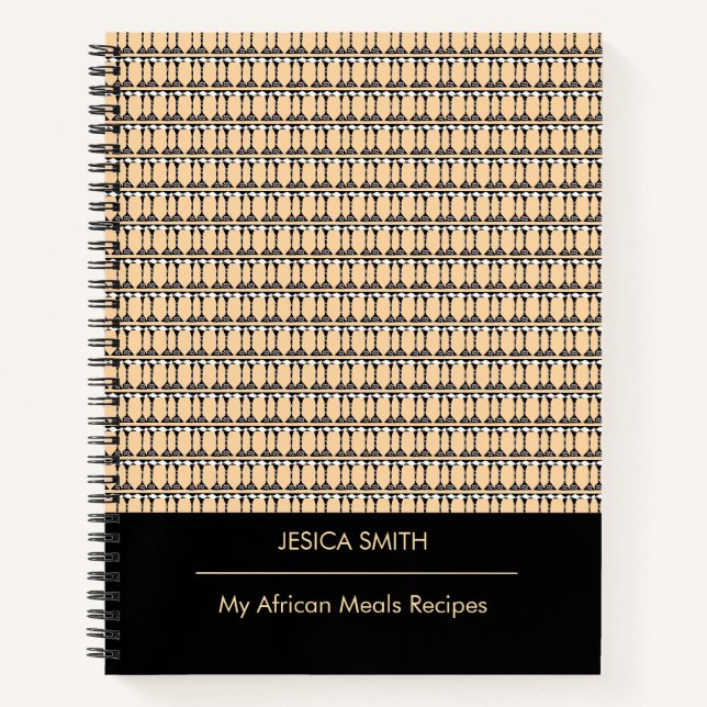 Africa, Kenya Ethnic Pattern Notebook (Front)
