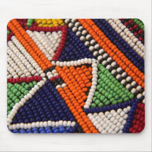 Africa, Kenya. Maasai Tribal Beads Mouse Pad