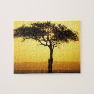 Africa, Kenya, Masai Mara Game Reserve, Rising Jigsaw Puzzle