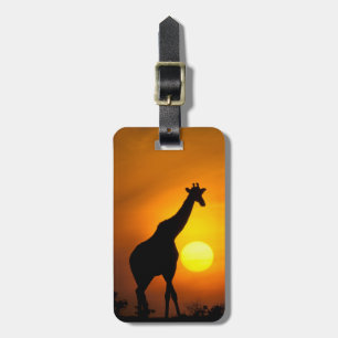 Africa, Kenya, Masai Mara. Giraffe (Giraffe Luggage Tag