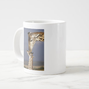 Africa, Kenya, Masai Mara. Giraffes (Giraffe Large Coffee Mug