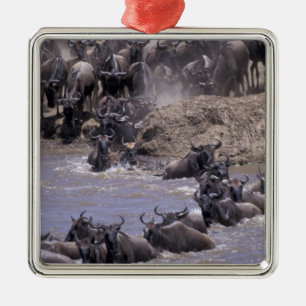 Africa, Kenya, Masai Mara National Park. Metal Tree Decoration