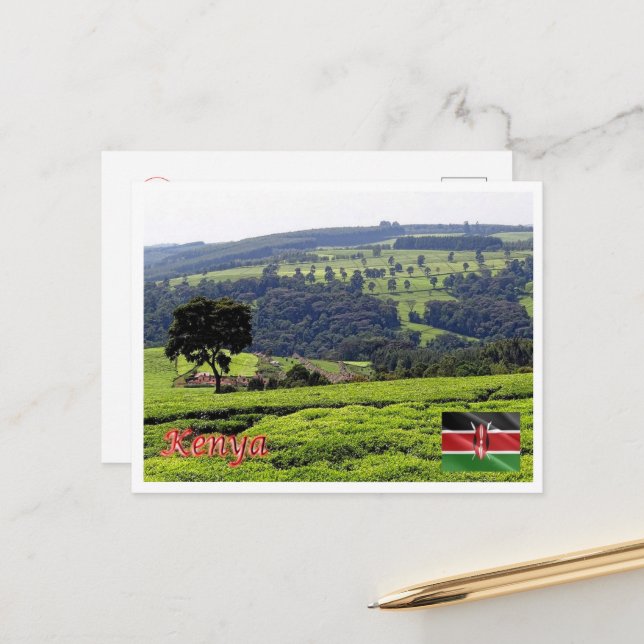 Africa - Kenya - Panorama - Postcard (Front/Back In Situ)