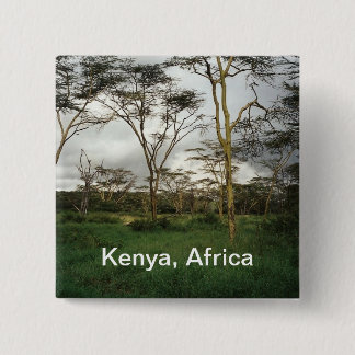 Africa Kenya wild land 15 Cm Square Badge