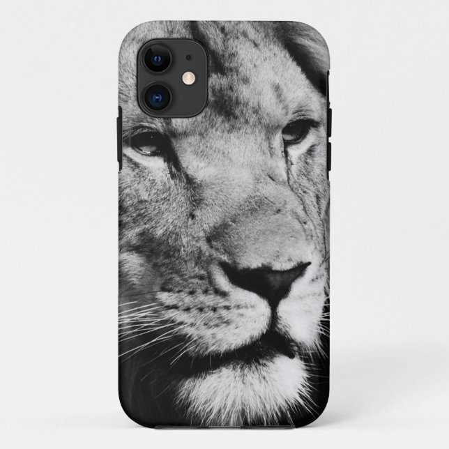 africa lion male closeup macro Case-Mate iPhone case (Back)