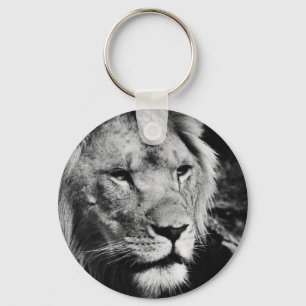 africa lion male closeup macro key ring