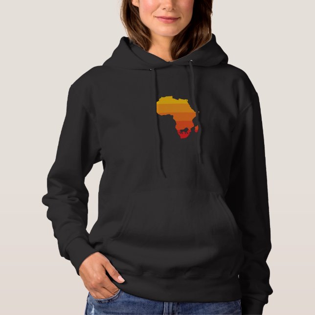 Africa Lion Zoo Predator King Safari Hoodie (Front)