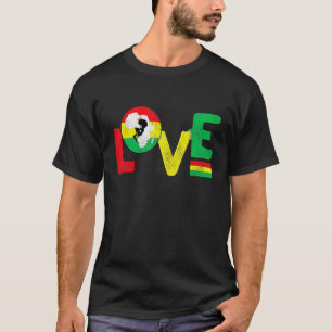 Africa Love Black History Pride African America T-Shirt