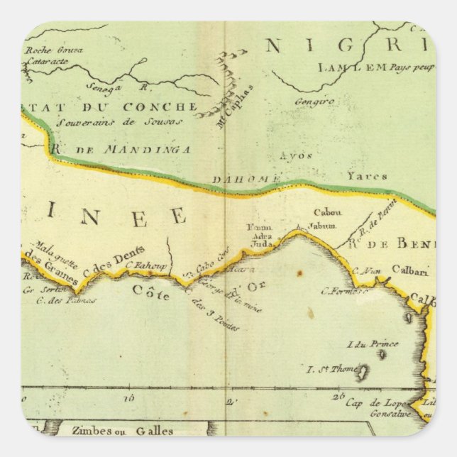 Africa, Madagascar Square Sticker (Front)