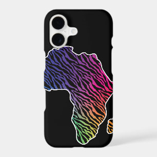 Africa Map African Pride Zebra Pattern