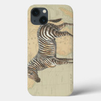 Africa Map and a Zebra
