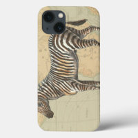Africa Map and a Zebra