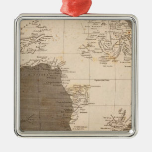 Africa Map by Arrowsmith Metal Ornament