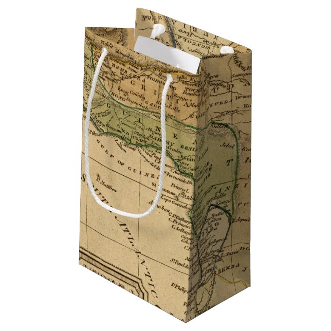 Africa  Map by Worcester Small Gift Bag (Back Angled)