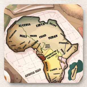 Africa Map Coaster