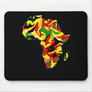 Africa Map Green Yellow Red Proud African Pride Ke Mouse Pad