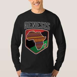 Africa Map Kente Black Pride African American Afro T-Shirt