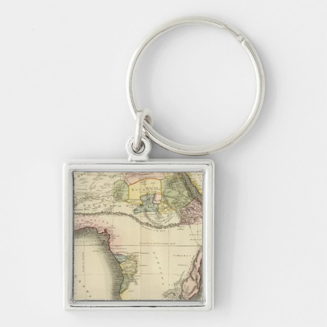 Africa map key ring (Front)