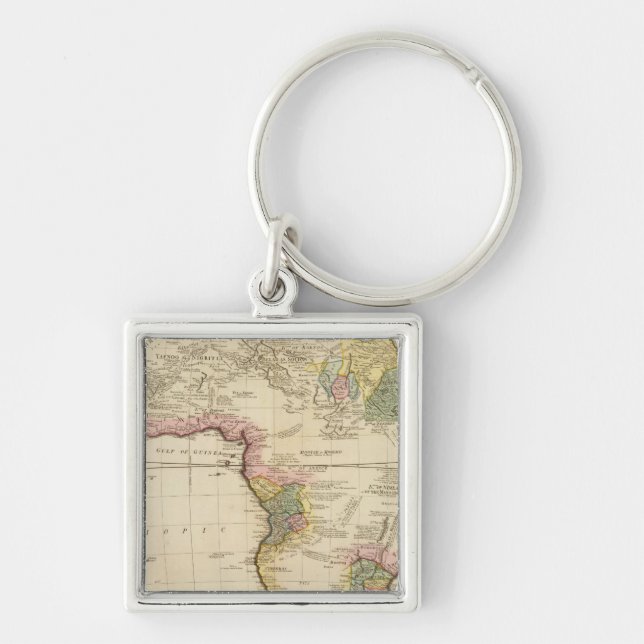 Africa map key ring (Front)
