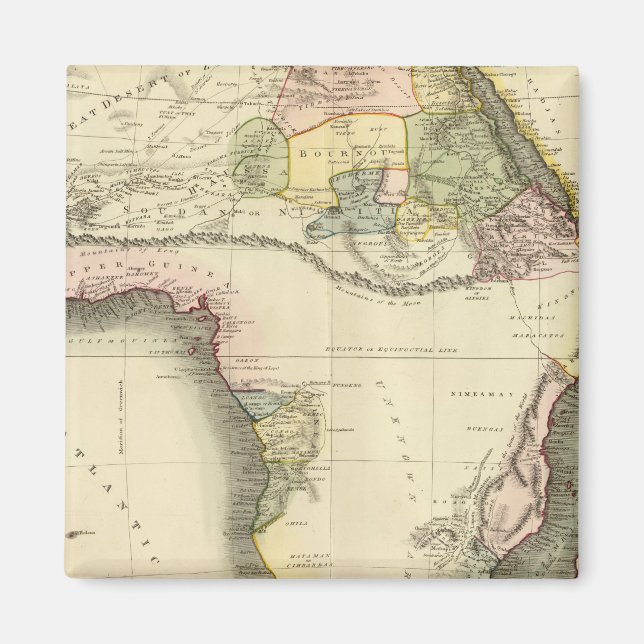 Africa map magnet (Front)