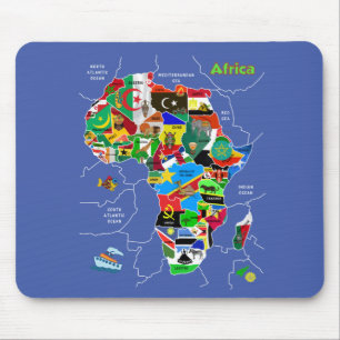 Africa Map Mouse Pad