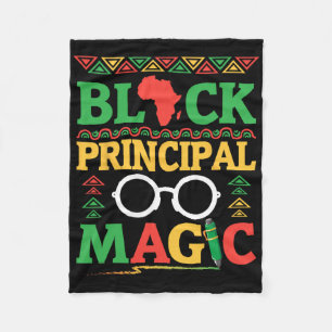 Africa Map Pen Books History Month Black Principal Fleece Blanket
