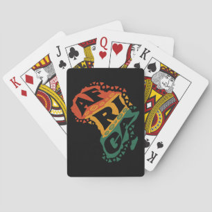 Africa map playing cards