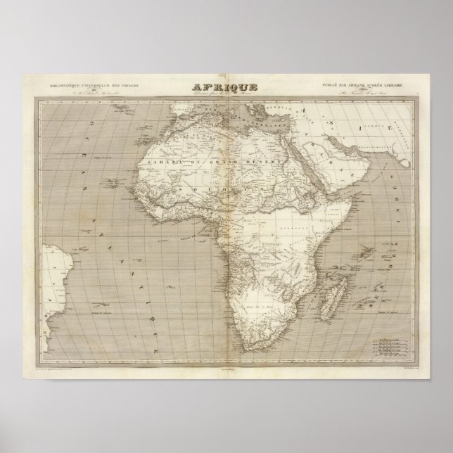 Africa map poster (Front)