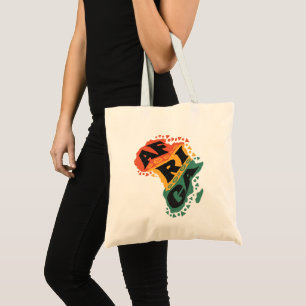 Africa map tote bag