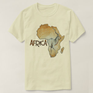 Africa map  Tshirt No 17