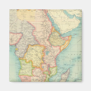 Africa Map with shipping routes Magnet