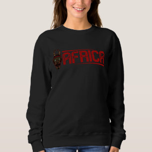 Africa Mask African Afro History Reggae Melanin 4 Sweatshirt
