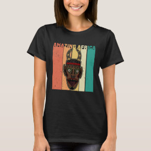 Africa Mask African Afro History Reggae Melanin 8 T-Shirt