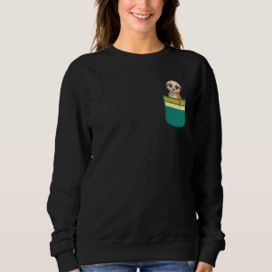 Africa Meerkat  Pocket Animal Cute Meerkat Sweatshirt