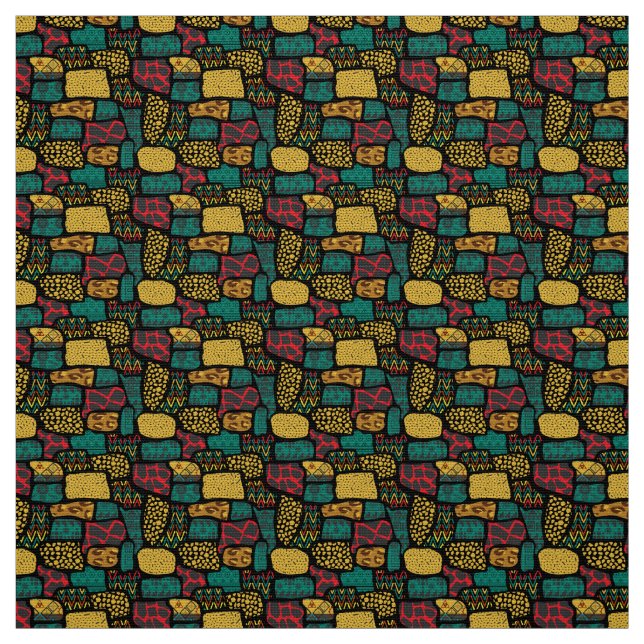 Africa Multi coloured Fabric (Swatch)