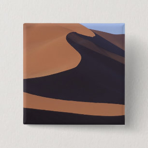 Africa, Namibia, Namib Desert. Sossusvlei. 15 Cm Square Badge