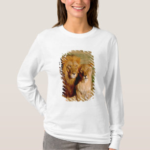 Africa, Namibia, Okonjima. Lion & lioness T-Shirt