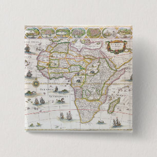 Africa Nova, c.1617 15 Cm Square Badge
