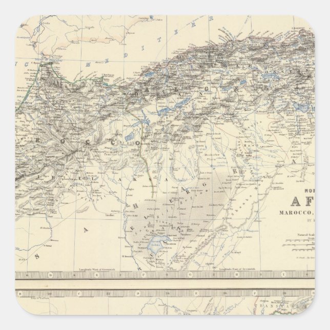 Africa, NW, S Square Sticker (Front)