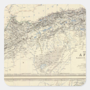 Africa, NW, S Square Sticker