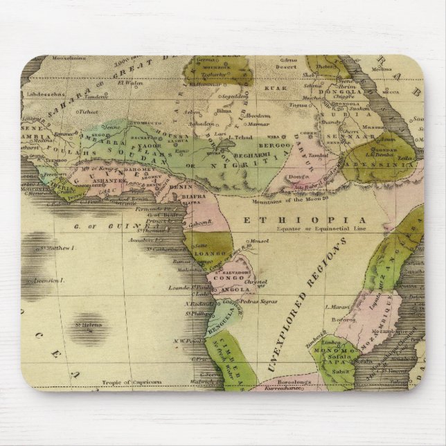 Africa Olney Map Mouse Pad (Front)