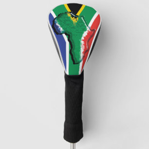 Africa on flag of South Africa Golf Head Cover