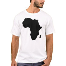Africa Outline Cotton Men's Travel T-Shirt