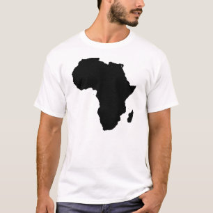 Africa Outline Cotton Men's Travel T-Shirt