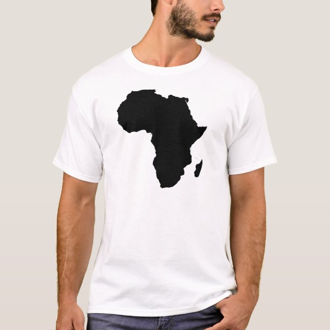 Africa Outline Map Customisable Product T-Shirt (Front)
