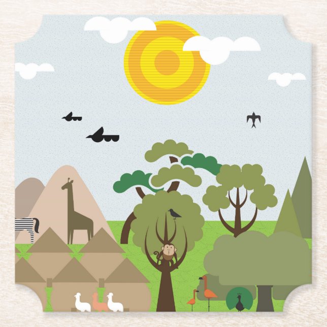 Africa Paper Coaster (Front)